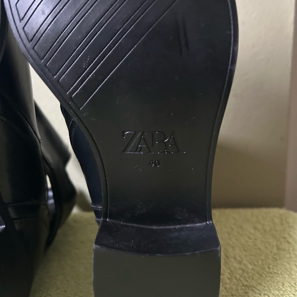 NWT Zara Sleek Black Ankle Booties Sz 9 - Picture 14 of 14